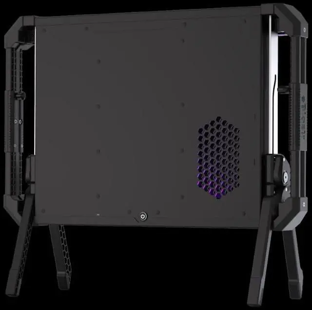 Alt view image 3 of 5 - eBlaztr ITX PC Case, Matte Black Aluminum, All-in-one PC Case