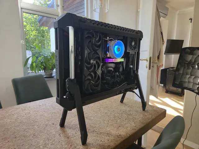 Alt view image 2 of 5 - eBlaztr ITX PC Case, Matte Black Aluminum, All-in-one PC Case