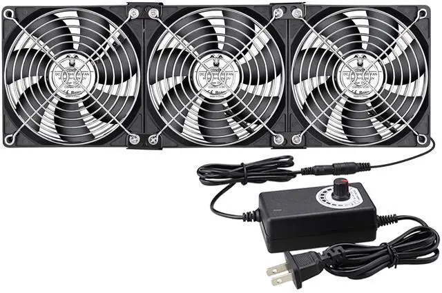 Main image of 12025 120 mm x 25 mm Small Brushless Cooling Fan, AC 100V - 240V Speed Control Fan, for Cabinet Computer Case Chassis Server Workstation Amplifier Pet Box Cooling (3)
