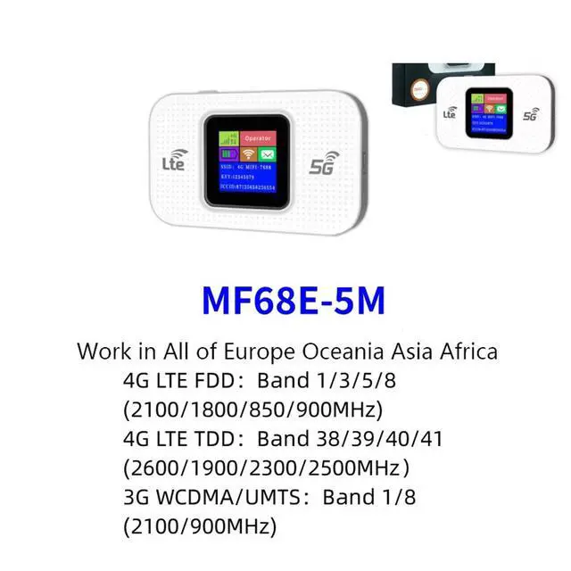 Alt view image 3 of 5 - Portable WiFi Mobile Hotspot, Portable Travel Router 150Mbps High-Speed SIM Card Hotspot Device Need to Insert Your own Mobile Phone Card, Suitable for Travel Camping and Remote Work