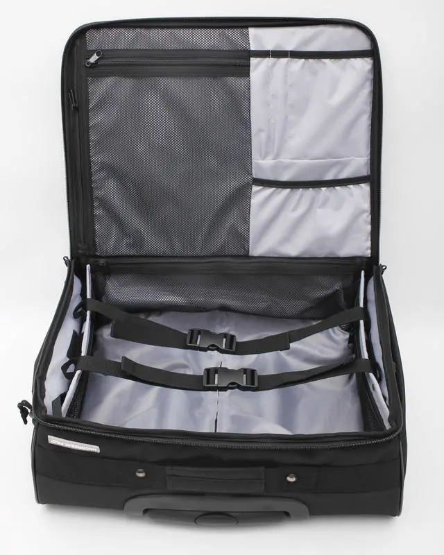 Alt view image 5 of 5 - 17.5" Foldable Laptop Carry-on Briefcase On Wheels, Under the Seat Personal Item Suitcase Compliant with Spirit, Frontier, American, Delta, Allegiant and More. 18x14x8 inches (45x36x20 cm)