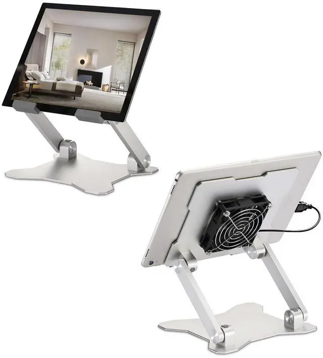 Main image of Surface Pro Stand, iPad Cooler,Cooling Pad,Aluminum Sturdy Tablet Stand Holder with Quiet Fan for Microsoft Surface Tablets,iPad Series,Samsung Galaxy Tabs-Up to 15-in Tablets