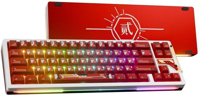 Main image of OOCTPK Chilkey Slice68 HE Gaming Keyboard: Hall Effect Aluminum Keyboard with Flux Switch, Rapid Trigger, 8K Polling, Per-Key RGB Gaming Magnetic Switch Key Board for Gaming (Red)