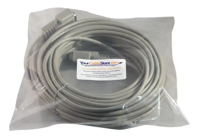 Alt view image 2 of 2 - Your Cable Store 75 Foot DB9 9-Pin Serial Port Cable Male/Male RS232