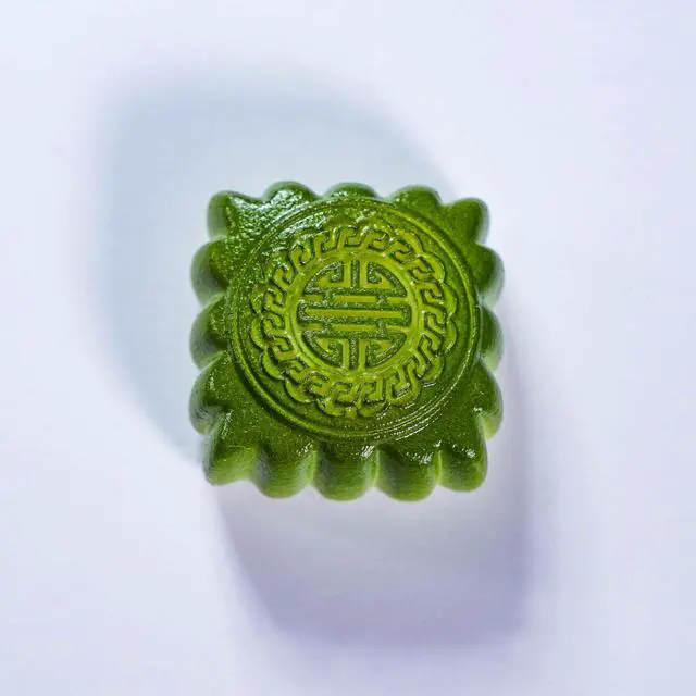 Alt view image 4 of 5 - Mid-Autumn Festival Green Mooncake Artisan Keycap R1 SA Profile Custom Cute Keycaps 1U ESC Handmade Gaming Resin Key Cap Cherry MX Switch Compatible Mechanical Keyboard Lover Gift