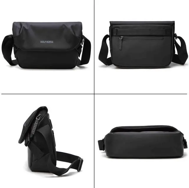 Alt view image 2 of 5 - SAIA TIAN Briefcases Lightweight Men's Laptop Bag Water Resistant Crossbody Computer Work Office Bag with Shoulder Strap (Large)