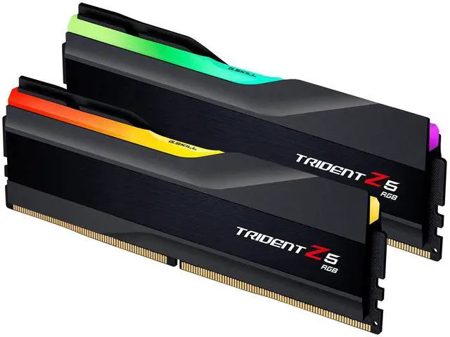 Main image of G.SKILL Trident Z5 RGB Series DDR5 RAM (Intel XMP 3.0) 128GB (2x64GB) 6400MT/s CL36-44-44-102 1.35V Desktop Computer Memory U-DIMM - Matte Black (F5-6400J3644F64GX2-TZ5RK)