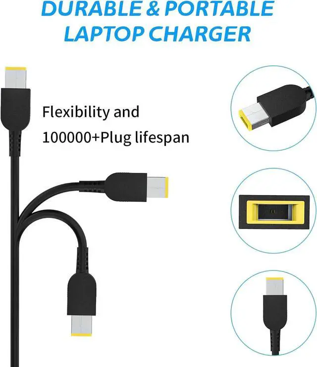 Alt view image 3 of 5 - Slim 230W for Lenovo Legion 5 5i 7 Slim 5 Slim7 Y7000p Y9000K Legion C7 S7 Y545 5i Y545 Y550 ThinkPad X1 P1 P15 P17 P52 P53 P71 P72 P73 ThinkBook 16p 20V 11.5A Laptop Power Supply Adapter