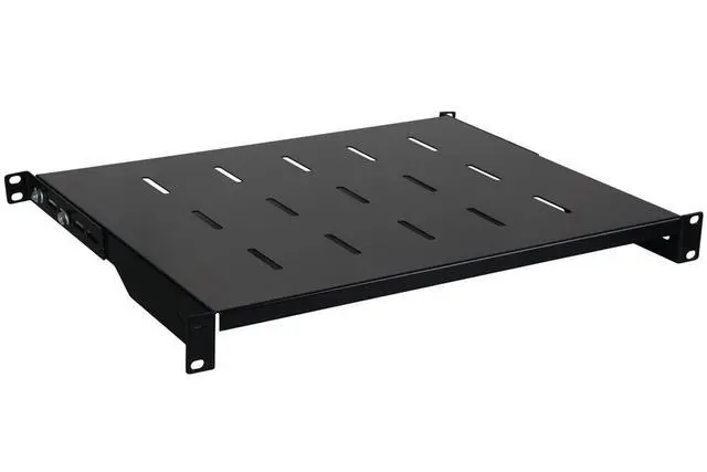 Alt view image 3 of 4 - RAISING ELECTRONICS 1U Black Flexible 14inch (350mm) deep Cantilever Server Shelf Vented Rack Mount 19inch