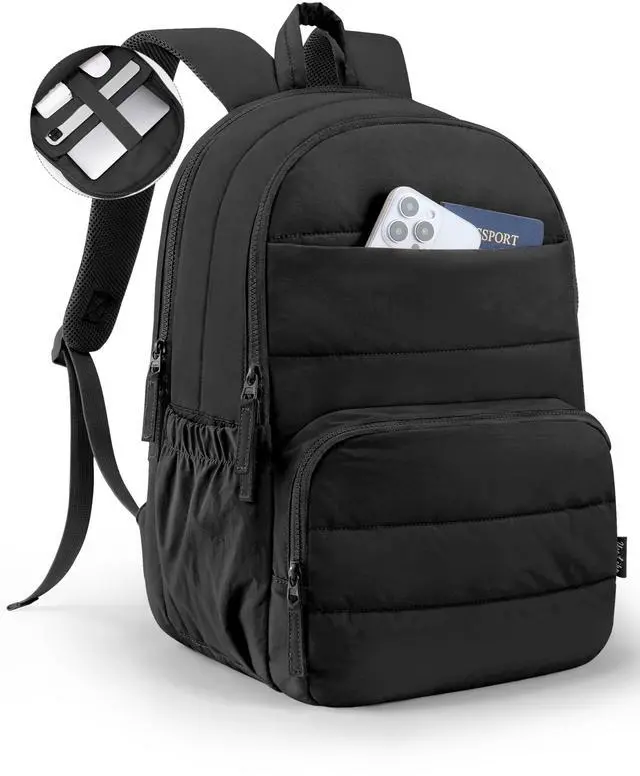 Main image of Uselike Travel Backpack for Women, 15.6 Inch College Laptop Backpack, Water Resistant Work Backpacks, Cute Quilted Bookbag