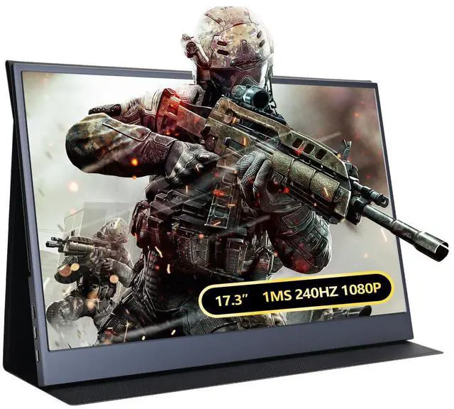 Main image of G-STORY 17.3 Portable Monitor 240Hz Laptop Monitor Stereo Speakers, 1ms, IPS Second Screen FreeSync 1080P, HDMI, for PS5 for Xbox Series x/s NS