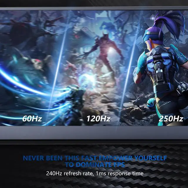 Alt view image 2 of 5 - G-STORY 17.3 Portable Monitor 240Hz Laptop Monitor Stereo Speakers, 1ms, IPS Second Screen FreeSync 1080P, HDMI, for PS5 for Xbox Series x/s NS