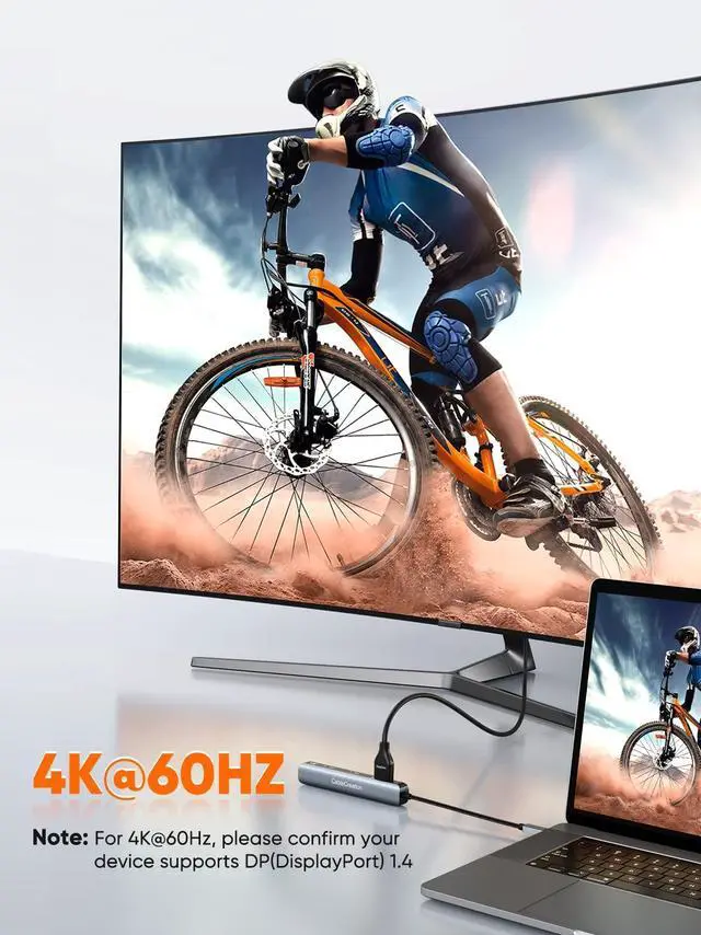 Alt view image 3 of 5 - CableCreation 6-in-1 USB-C Hub with 4K 60HZ HDMI *1 Pack Boundle with USB C to USB C Cable *2pack