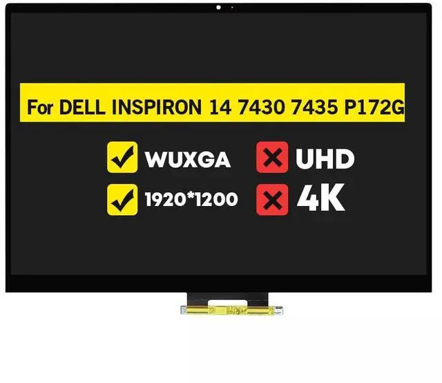 Main image of 14.0" Digitizer Assembly for Dell Inspiron 14 7430 7435 2-in-1 P172G P172G001 P172G003 LCD Touch Screen Replacement 1920x1200 30 Pins