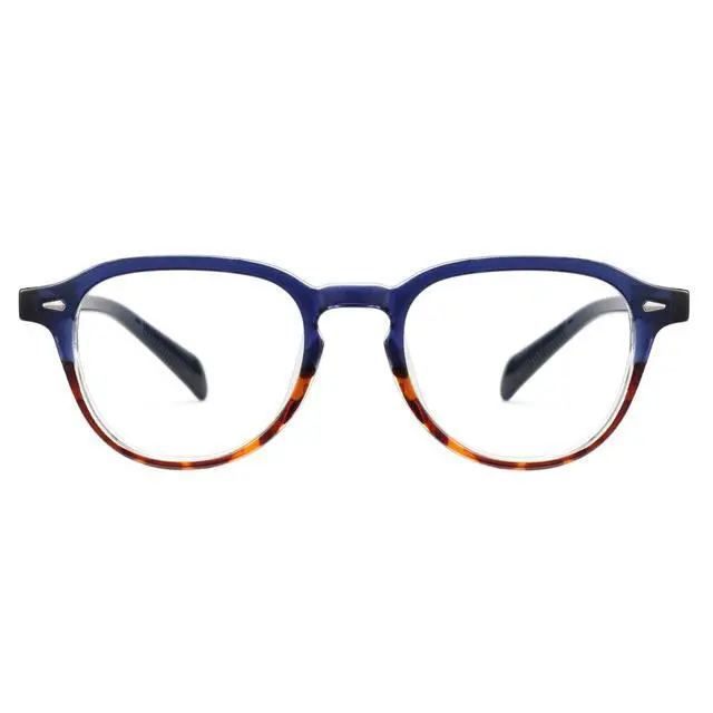 Alt view image 2 of 5 - Cyxus Blue Light Glasses Fashion Oval Computer Blue Ray Blocking Glasses Tr90 Frame Anti Glare Strain For Men Women 8554 Blue