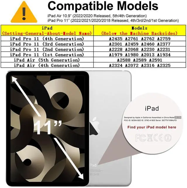 Alt view image 2 of 5 - Privacy Screen Protector for iPad Pro Tablet (Air 5/4, 10.9 Inch, 2022/2020 Released), Scratch Resistant 9H Hardness iPad 10.9" Tablet Screen Film Guard, iPad 10.9in Screen Filter Bubble Free