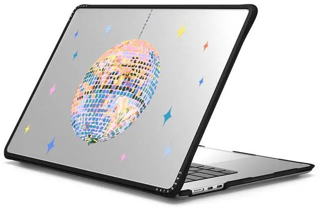 Alt view image 2 of 2 - CASETiFY Impact MacBook Air 15" (M2-M4) Case [Cushioned Impact Corners/Scratch-Resistant/Anti-Slip Grip] - Disco - Clear Black