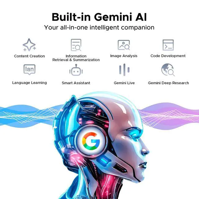 Alt view image 5 of 5 - DOOGEE Tab E3+ Android 15 Tablet,Helio G100 Octa-Core,12 inch Tablet,32GB+256GB/TF 2TB,90Hz Display,8800mAh,Tablets with Keyboard,Pen, Mouse & Case,13MP+5MP,Gemini AI/Dual SIM/Face ID/OTG/GPS,Black