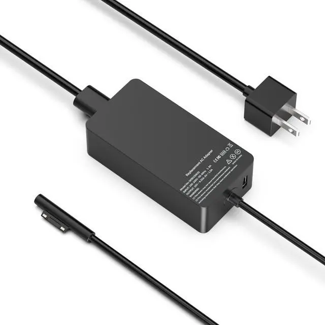 Main image of 102W 15V 6.33A Surface Laptop Charger for Microsoft Surface Book 2/3, Surface Laptop 2/3/4/5, Surface Pro 5/6 /7/8/9, Surface Go 2/3 Power Supply with USB 5V 1.5A