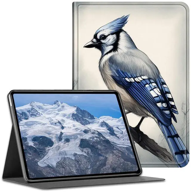Main image of BFDHGQZC Case for 10.1" Amazon Fire HD 10 Tablet (13th Generation, 2023 Release),Shockproof Fold Stand Protive Cover with Auto Wake/Sleep,Blue Jay Bird