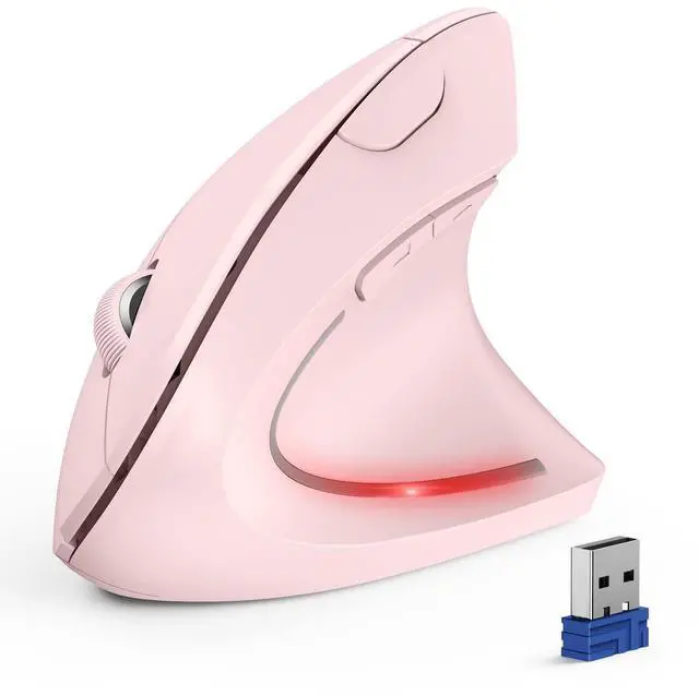 Main image of TECKNET Ergonomic Mouse, Wireless Bluetooth Vertical Mouse, 4800 DPI Optical Tracking, 6 Adjustable DPI, Quiet Clicks, 2.4GHz with USB A Receiver, 12 Months Battery, 6 Buttons, Wide Compatibility