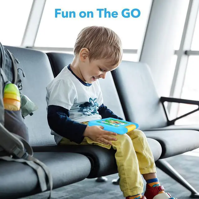 Alt view image 5 of 5 - Kids Tablet 7IN Children Tablets for Kids 3-7 Android Tablet for Toddler Boys Girls, Educational Toddler Tablets with WIFI Touch Screen, Dual Camera, Kids Learning APP for Child Ages 3 to12 (Blue)