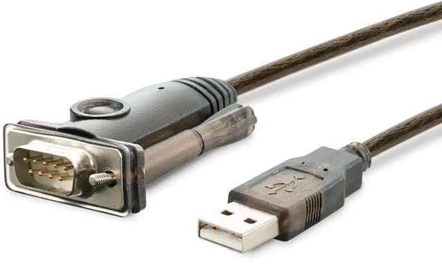 Main image of Plugable USB to Serial RS-232 Adapter (5ft) with COM Retention - Compatible with Windows, Mac, Linux (DB9 DTE Male Connector, Prolific PL2303GT Chipset, Up to 1Mbps) - PL2303-DB9