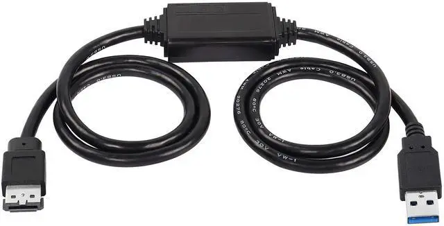Main image of XMSJSIY USB to eSATA Adapter Cable 5Gbps USB 3.0 to Power eSATA Converter Cable 5V for HDD/SSD/ODD Laptop PC - 3 ft/1M