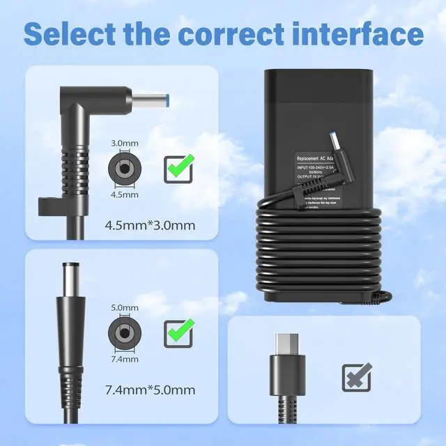 Alt view image 2 of 5 - 200W Laptop Charger for HP Victus Gaming 15 Charger 15.6 16 16.1 Omen Gaming 15 16 17 Zbook 17 G5 G6 G7 G8 G9 G10 Power Supply Cord