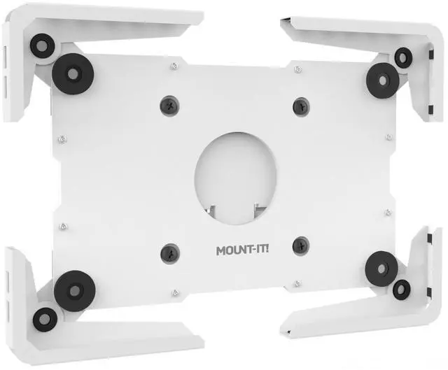 Alt view image 2 of 5 - Mount-It! Universal Tablet Wall Mount, Anti-Theft iPad Mount, Enclosure Fits Tablets from 9.7" to 13" Screen Size, Flush Wall Mounting Kiosk, Durable Steel Design, White