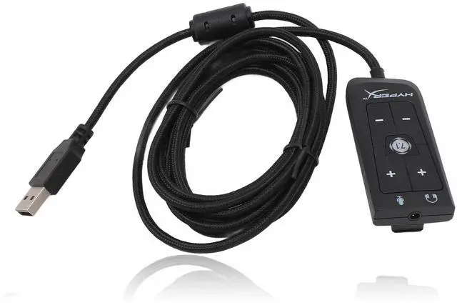 Main image of USB Sound USB to 3.5mm Jack Audio Adapter, USB Sound Card USB to 3.5mm Jack Audio Adapter, USB Adapter for HyperX Cloud II, for PS5, for Series X S, for One