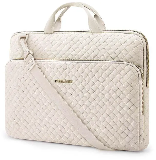 Main image of BAGSMART 15.6 Inch Laptop Shoulder Bag, Laptop Sleeve Compatible with MacBook Pro 16 Inch,15.6 Inch HP,Dell,Acer Aspire,Asus Notebook, Protective Case with Shoulder Strap,Pocket,Handle, Beige