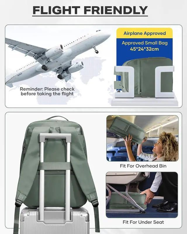 Alt view image 5 of 5 - wepadre Expandable Vacuum Travel Backpack with Pump Travel Backpack with Vacuum System Vacpack Compression Backpacks Easy Vac Pack Carry on Luggage