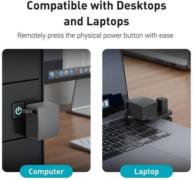 Alt view image 5 of 5 - Fingerbot - Remote PC Power Control, Comet (GL-RM1) Compatible, Simple Setup, Adapted KVM Switches