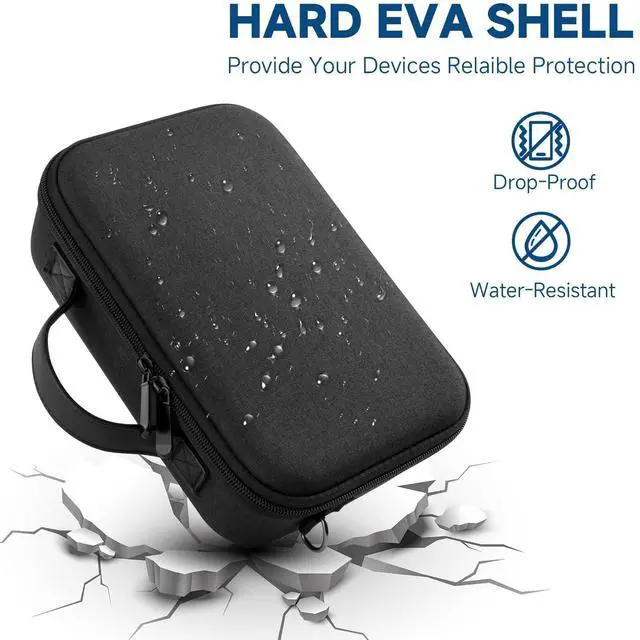 Alt view image 5 of 5 - CaSZLUTION Travel Case for Mac Mini M4 | EVA Shockproof Protective Storage Box with Custom Sponge Insert for Mac Mini M4 / M4 Pro, Magic Mouse and Cables (Case Only)