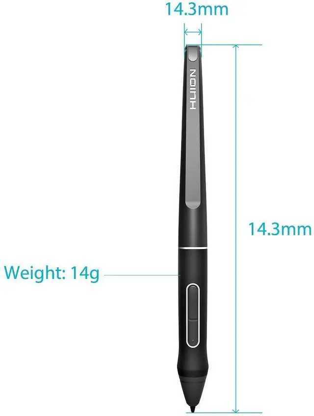 Alt view image 2 of 5 - HUION PW507 Battery-Free Stylus for Huion Kamvas PRO 12, Kamvas PRO 13,Kamvas Pro 16, Kamvas 16 and Kamvas 20 Graphics Drawing Monitor