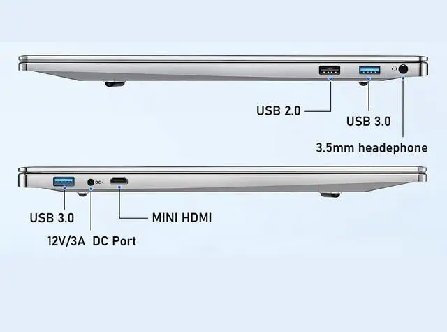 Alt view image 5 of 5 - FUNYET Laptop Computer, 16 inch Gaming Laptop, Lap Top PC 2025, 16GB RAM 1TB SSD, Intel 13th Gen N150 Processor(up to 3.6GHz), Backlit Keyboard, FHD 1920 * 1200, for Students and Business, WiFi 5