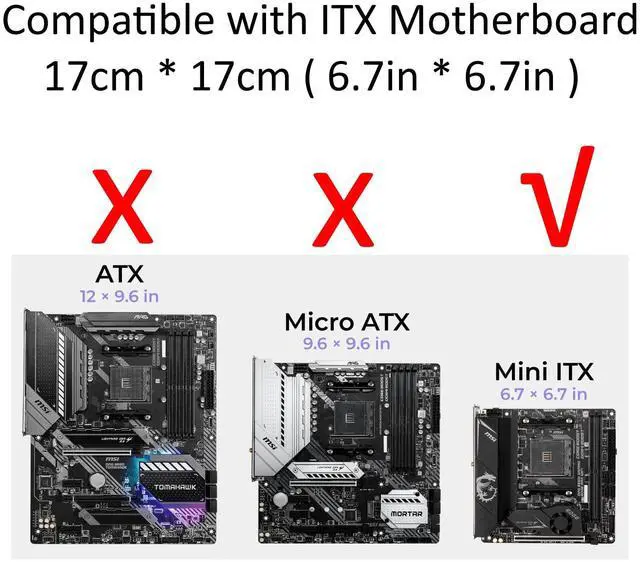 Alt view image 5 of 5 - KCMconmey 4 + 2 Bay DIY NAS Case, 4 x 2.5 / 3.5 Tray + 2 x 2.5 Internal Bay. MB ITX. PSU Flex. Front USB 3.0 12cm Chassis Fan Hot Swap Backplane. Network Attached Storage Private Cloud Enclosure.