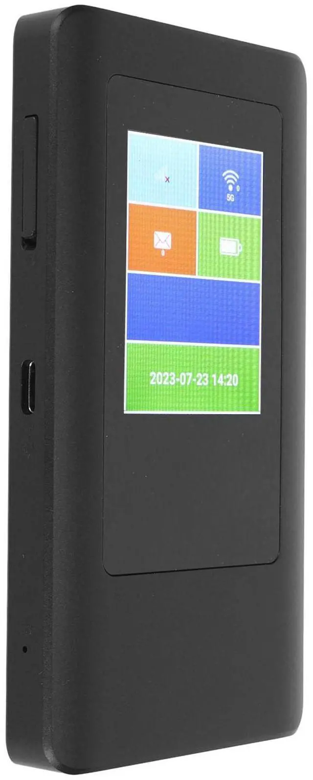 Alt view image 5 of 5 - Portable 5G Router for Travel, Dual Band Hotspot Device with SIM Card Slot, Up to 16 Users to Connect, LPDDR4X 2GB EMMC 16GB ROM, Global Frequency Bands, Home