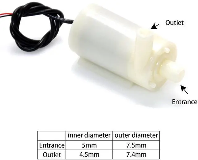 Alt view image 4 of 5 - Gikfun Micro Submersible Mini Water Pump Kit