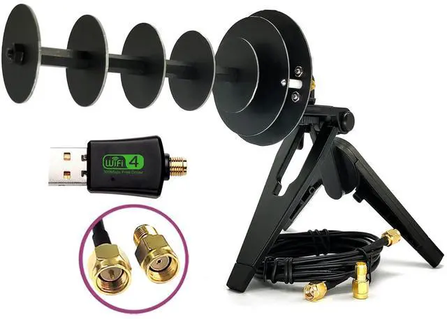 Main image of 12dBi 2.4G WiFi Antenna Directional Signal Amplifier Laptop Desktop Computer USB Dongle Wireless PCIE Network Card Adapter