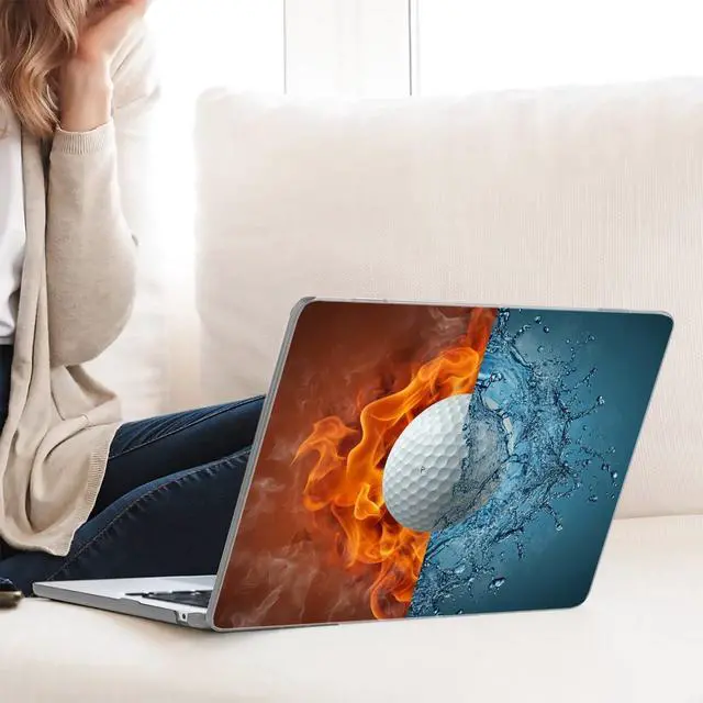 Alt view image 5 of 5 - Plastic Hard Shell Case Compatible with MacBook Pro 13 inch Case 2022-2017 A2338 M2/M1 A2289 A2251 A2159 A1989 A1706 A1708 (Golf)