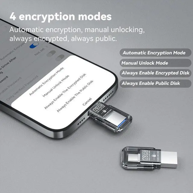 Alt view image 3 of 5 - Newmine 64GB USB-C Flashdrive, 2-in-1 High-Speed Thumb Drive, Portable USB Drive for Android, MacBook, Laptop, PC, Tablet  Durable Metal Shell, Compatible with USB-C & USB-A, Fast Data Transfer