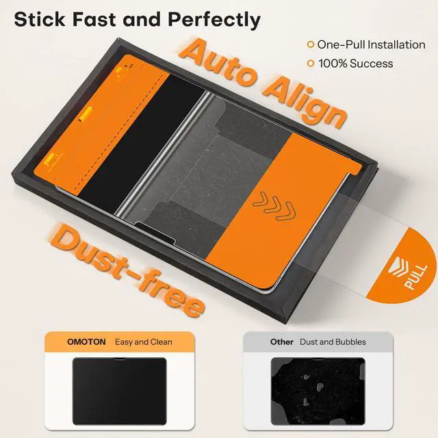 Alt view image 5 of 5 - OMOTON PAPERSENSE Matte Screen Protector for iPad Pro 11 Inch 5th Gen M4 2024/M5 2025, Paper-feel, Matte Tempered Glass with Dust-free Installation Tray, Anti-glare, Apple Pencil Support, 2 Pack