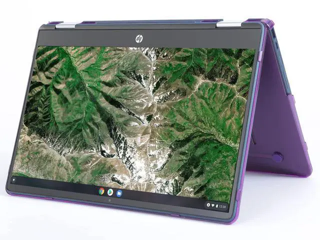 Main image of mCover Case Compatible for 2021~2022 14" HP Chromebook X360 14b-CB0000 Series Laptop Computers ONLY (NOT Fitting Any Other HP Models) - Purple