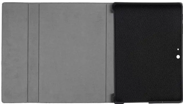 Alt view image 3 of 5 - Gexmil Leather Case Compatible with Surface Pro 9/10 /11, Tablet Cover for Surface Pro 13",with Pencil Holder, Support Type Keyboard,Magnetic Closure,Multi-Angle Portfolio Cover, Grey