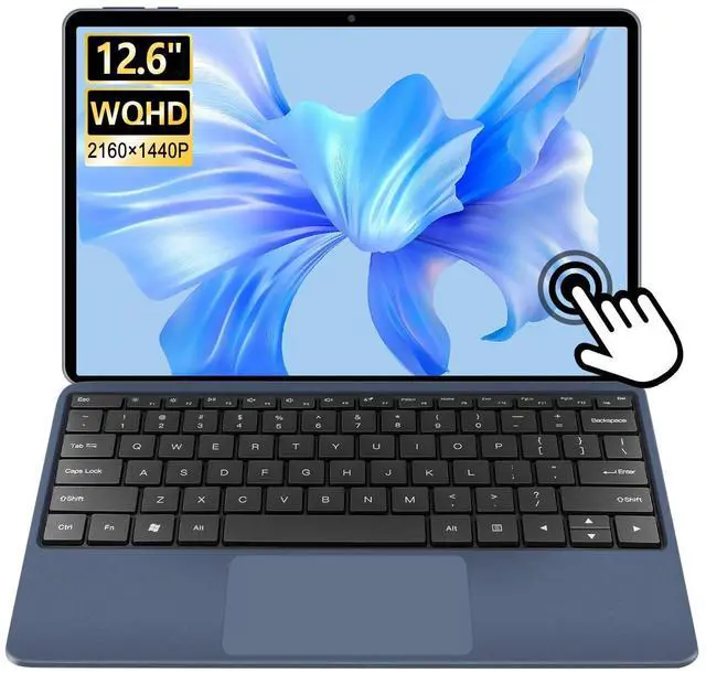 Main image of VGKE Magicbook 2-in-1 Touchscreen Laptop, 12.6" 2160x1440 WQHD Tablet & Laptop, Intel Core i5-10210Y, Quad Core 4GHz, 8GB RAM, 512GB SSD, Titanium Grey