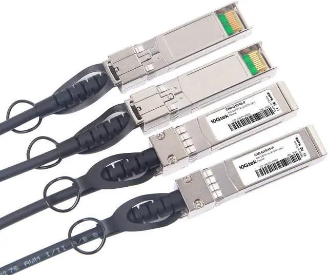 Alt view image 2 of 5 - 10Gtek 40G QSFP+ to 4xSFP+ Breakout DAC for Cisco QSFP-4SFP10G-CU1.5M - 40GBASE-CR4 Passive Direct Attach Copper Twinax QSFP to SFP Cable for Cisco Devices, 1.5-Meter