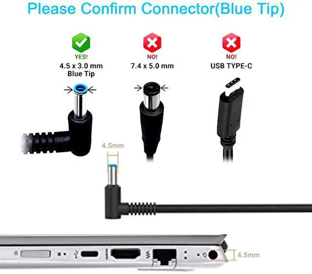 Alt view image 4 of 5 - Zoravson 150W 19.5V 7.7A Charger for HP ZBook Studio G3 G4 G5 G6 G7 G8,15 G3 G4 G5 G6,Power G7 G8,Fury 15 17 G7 G8, 15u G3 OMEN/Pavilion 15 17 Laptop Power Supply Adapter Cord