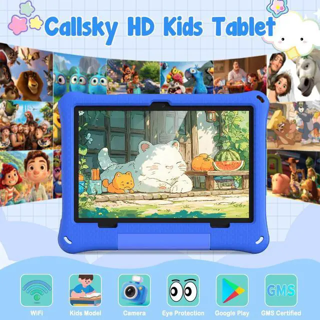 Alt view image 2 of 5 - CALLSKY-NOTE Kids Tablet, Android 15 Tablet for Kids 10 Inch Octa-Core, 12GB+64GB+2TB Expandable Storage, EVA Case, Parental Control, Pre-Installed Kids Apps, 6000mAh Battery, WiFi 6, 2025 Tablets